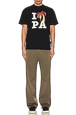 Palm Angels Monogram Travel Pants in Military, view 6, click to view large image.