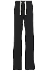 Palm Angels Monogram Travel Pants in Black, view 1, click to view large image.