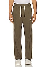 Palm Angels Track Pants in Brown, view 5, click to view large image.