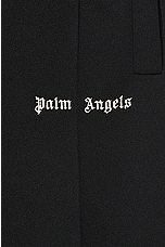 Palm Angels Classic Logo Track Pants in Black & Off White, view 4, click to view large image.