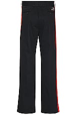 Palm Angels X Formula 1 Racing Chino Pant in Black & Red, view 2, click to view large image.