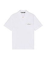 Palm Angels Polo in White, view 1, click to view large image.