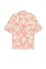 Palm Angels Allover Shirt in Off White & Pink, view 2, click to view large image.