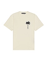 Palm Angels Palm Tee in Off White, view 1, click to view large image.