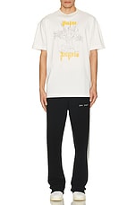 Palm Angels Pencil Tee in Off White, view 4, click to view large image.