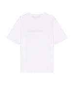 Palm Angels Classic Logo Slim Tee in White, view 2, click to view large image.