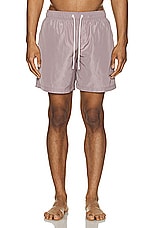 Palm Angels Classic Logo Swimshort in Lilac, view 4, click to view large image.