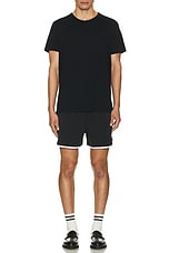 Palm Angels Pa Monogram Swimshort in Black, view 6, click to view large image.
