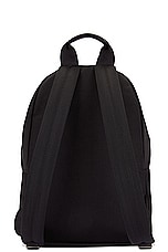 Palm Angels Cordura Logo Backpack in Black & White, view 2, click to view large image.