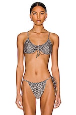 Palm Viper Bikini Top in Yin Yang, view 1, click to view large image.