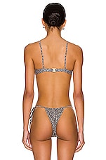 Palm Viper Bikini Top in Yin Yang, view 3, click to view large image.