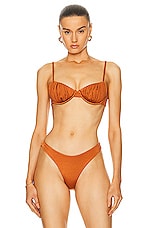 Palm Mariella Bikini Top in Copper, view 1, click to view large image.