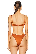 Palm Mariella Bikini Top in Copper, view 3, click to view large image.