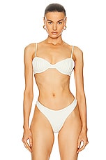Palm Mariella Bikini Top in Ivory, view 1, click to view large image.