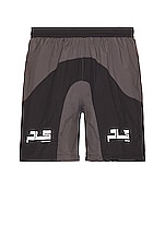Pleasures Scholar Sport Shorts in Black, view 1, click to view large image.