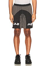 Pleasures Scholar Sport Shorts in Black, view 3, click to view large image.