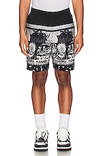 Pleasures Beach Shorts in Black, view 5, click to view large image.