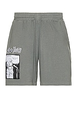 Pleasures X Sonic Youth Singer Shorts in Charcoal, view 1, click to view large image.