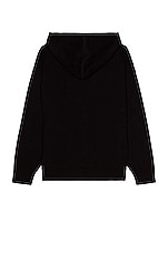 Pleasures Passion Knit Sweater Hoodie in Black, view 2, click to view large image.