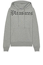 Pleasures Pub Hoodie in Grey, view 1, click to view large image.