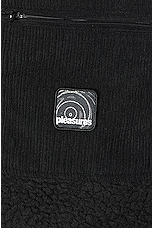 Pleasures Infinite Sherpa Fleece Reversible Vest in Black, view 4, click to view large image.