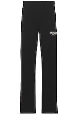 Pleasures Tape Track Pants in Black, view 1, click to view large image.