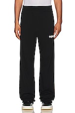 Pleasures Tape Track Pants in Black, view 4, click to view large image.