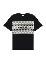 Pleasures Check Knit Shirt in Black, view 1, click to view large image.