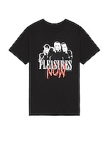 Pleasures Masks T-shirt in Black, view 1, click to view large image.