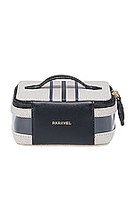 Paravel Mini Cabana See All Vanity Case in Domino Black, view 2, click to view large image.