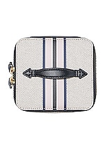 Paravel Mini Cabana See All Vanity Case in Domino Black, view 3, click to view large image.