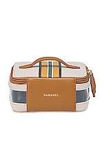 Paravel Mini Cabana See-all Vanity Case in Shandy, view 2, click to view large image.