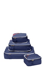 Paravel Packing Cube Quad Case in Scuba Navy, view 2, click to view large image.