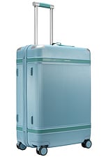 Paravel Aviator100 Checked Suitcase in Marine Blue, view 3, click to view large image.