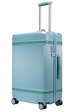 Paravel Aviator100 Checked Suitcase in Marine Blue, view 4, click to view large image.