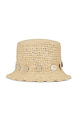 RABANNE Rabanne Hat in Natural & Light Gold, view 1, click to view large image.