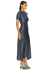 RABANNE Robe Long Dress in Ardoise, view 2, click to view large image.