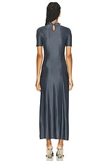 RABANNE Robe Long Dress in Ardoise, view 4, click to view large image.