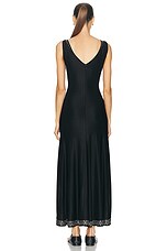 RABANNE Eyelet Long Dress in Black, view 4, click to view large image.