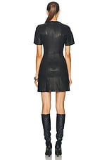 RABANNE Robe Short Dress in Black, view 4, click to view large image.