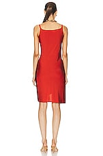 RABANNE Robe Dress in Paprika, view 4, click to view large image.