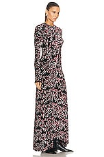 RABANNE Midi Dress in Black Screw, view 2, click to view large image.