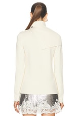 RABANNE Pullover Cardigan in Off White, view 4, click to view large image.