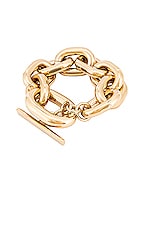 RABANNE Large Chain Bracelet in Gold, view 3, click to view large image.