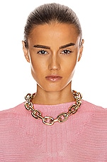 RABANNE Large Necklace in Gold, view 2, click to view large image.