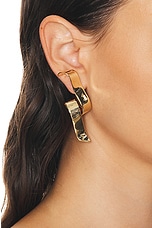 RABANNE Wave Earrings in Gold, view 2, click to view large image.