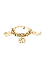 RABANNE Charm Chain Bracelet in Gold, view 1, click to view large image.