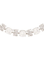 RABANNE Crystal Choker in Silver & Crystal, view 3, click to view large image.