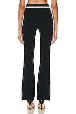 RABANNE Crystal Waist Pant in Black, view 3, click to view large image.