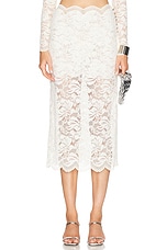 RABANNE Jupe Long Skirt in Ivory, view 1, click to view large image.